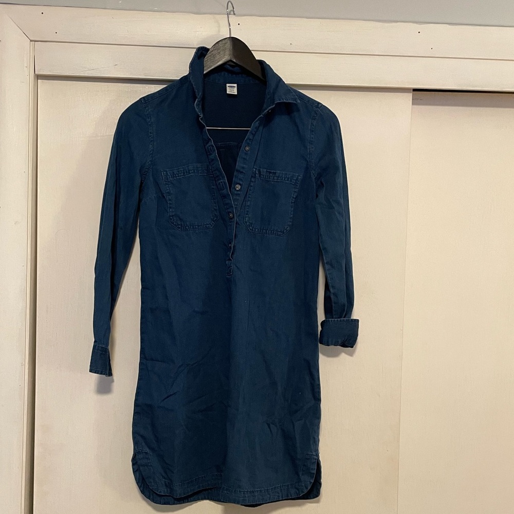 Old Navy chambray shirt dress